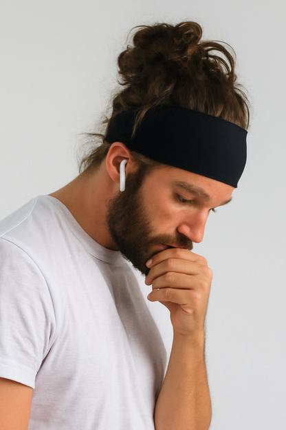 Pack Complet Bonnet de Nuit, Bandeau, T-shirt sans Manches, Sandales et Bonnet Tricot Noir