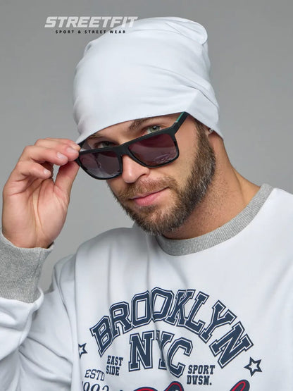 Bonnet "STREETFIT" Unisexe Hiver-Printemps : Pack Bicolore Noir & Blanc