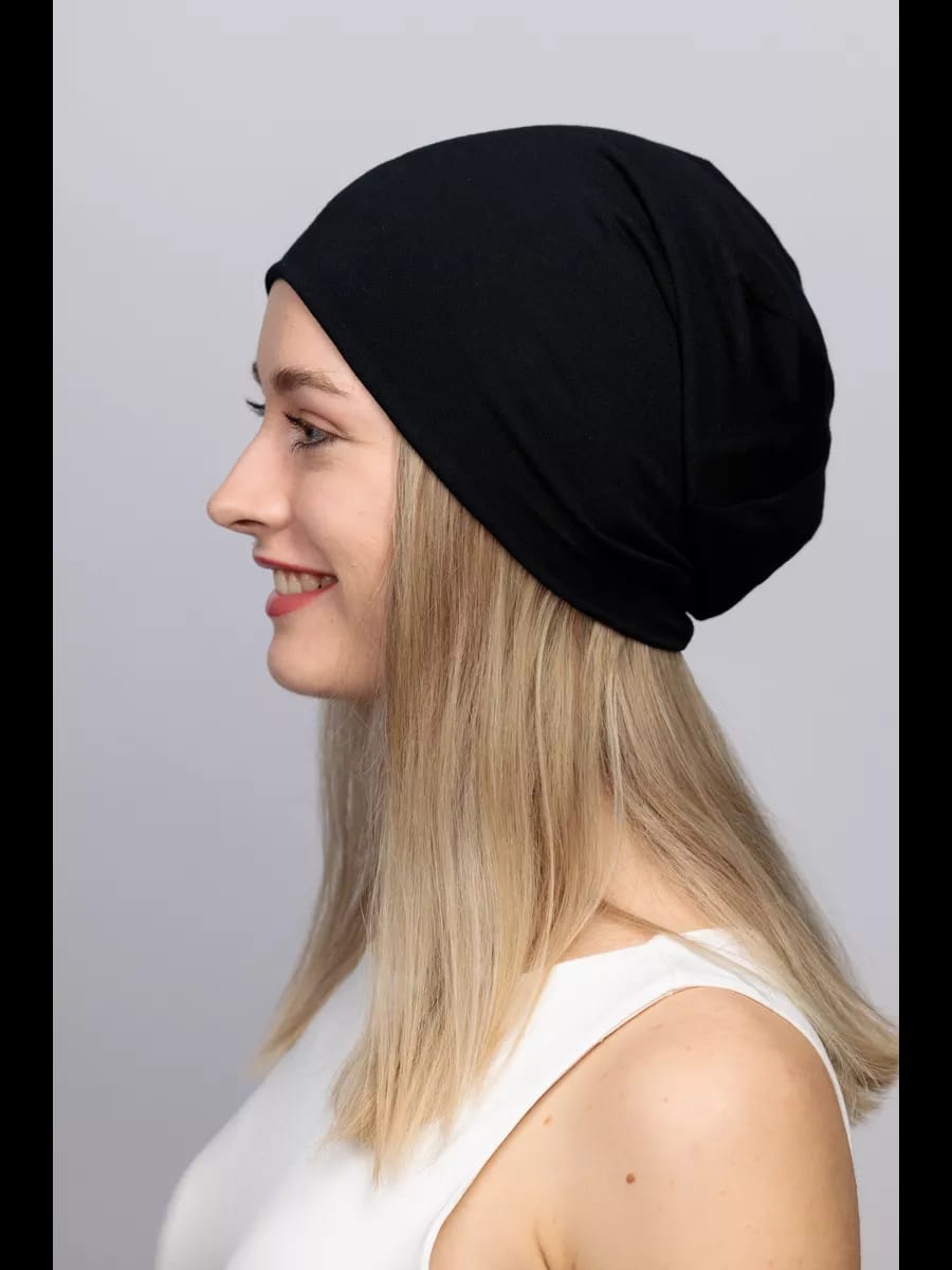 Pack Confort & Layering : Bonnet Souple Noir et Snood à Capuche Modulaire