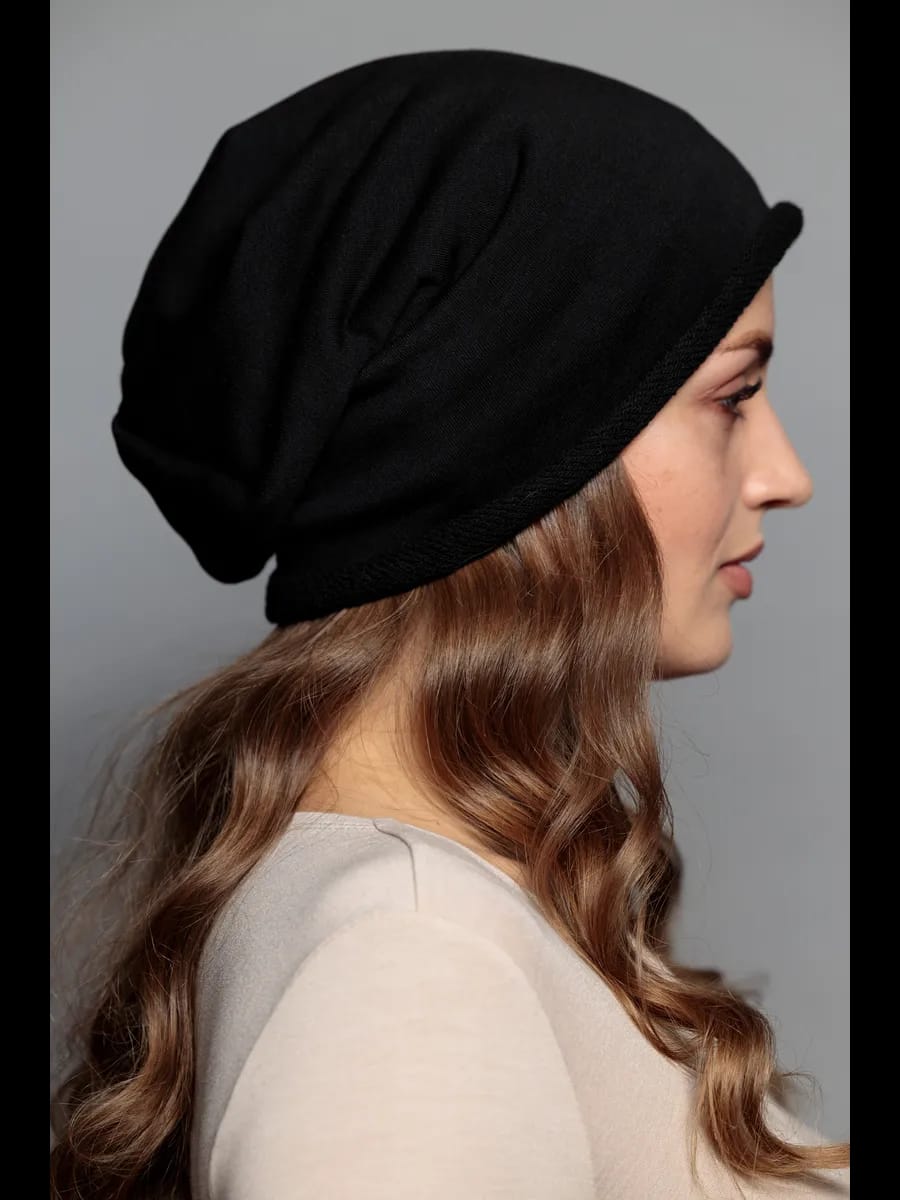 Pack Confort & Layering : Bonnet Souple Noir et Snood à Capuche Modulaire