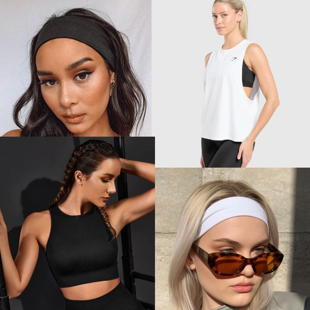 Pack Fitness & Style : Débardeur, Brassière et Bandeaux Essentiels pour Femme