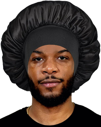 Pack Accessoires Homme Noir : Bonnet de Soin, Durag, Bonnet et Bandeau Sport Unisexe