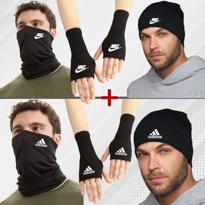 2 Pack = 2Cagoule+2gants+2bonnet''Nike et Adidas''  (التوصيل مجاني في كل مدن المغرب)
