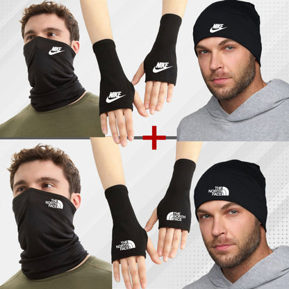 2 Pack = 2Cagoule+2gants+2bonnet " Nike et North Face " (التوصيل مجاني في كل مدن المغرب)